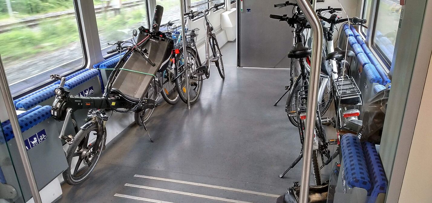 Fahrrad im Zug
